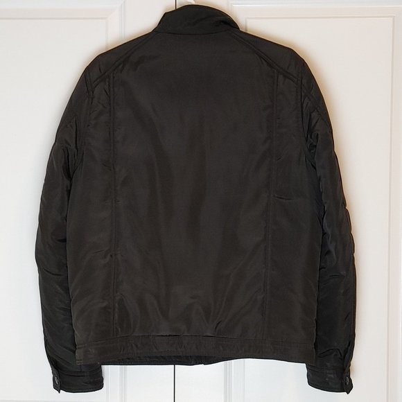 Marc Ecko Cut & Sew Men's Sz Medium Black Bomber Jacket Fall and Winter Quilted - Picture 7 of 10